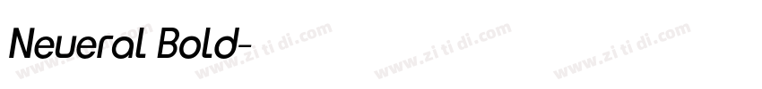 Neueral Bold字体转换
